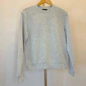 Nordstrom Kid’s Crewneck Sweatshirt Gray Pullover Size L Casual Knit